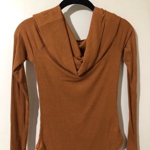 F21 off the shoulder long sleeve